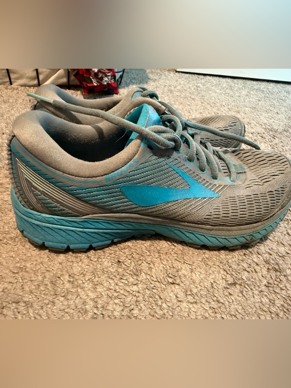 Brooks Women's Running Shoes - Teal and Gray Accent